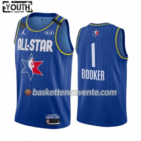 Maillot Basket Phoenix Suns Devin Booker 1 2020 All-Star Jordan Brand Bleu Swingman - Enfant